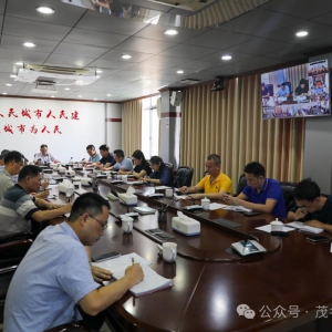 市城管执法局召开研究加强茂名市圩镇农贸市场市容秩序整治管理工作视频会议