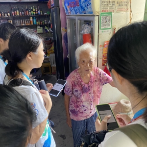 扬帆筑梦突击队调研东山镇雷州话与普通话普及程度