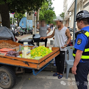 城管执法部门整治市场周边流动摊贩、占道经营等市容乱象